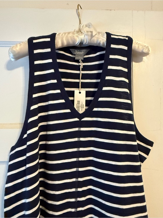 Natural Reflections Dresses & Skirts - NWT Natural Reflections Tankdress Summer Navy Stripe Dress size XL Peacoat
